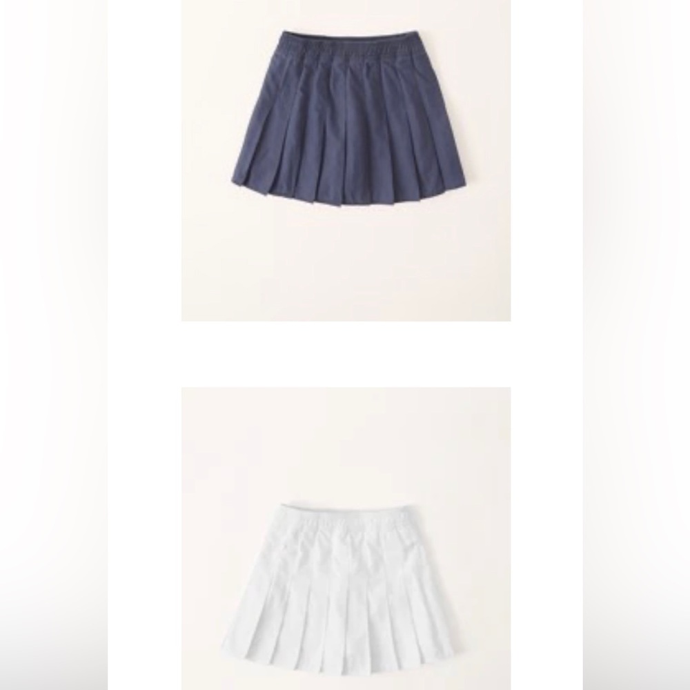 Set of two Abercrombie Kids pleated mini skort skirt. Size 9/10